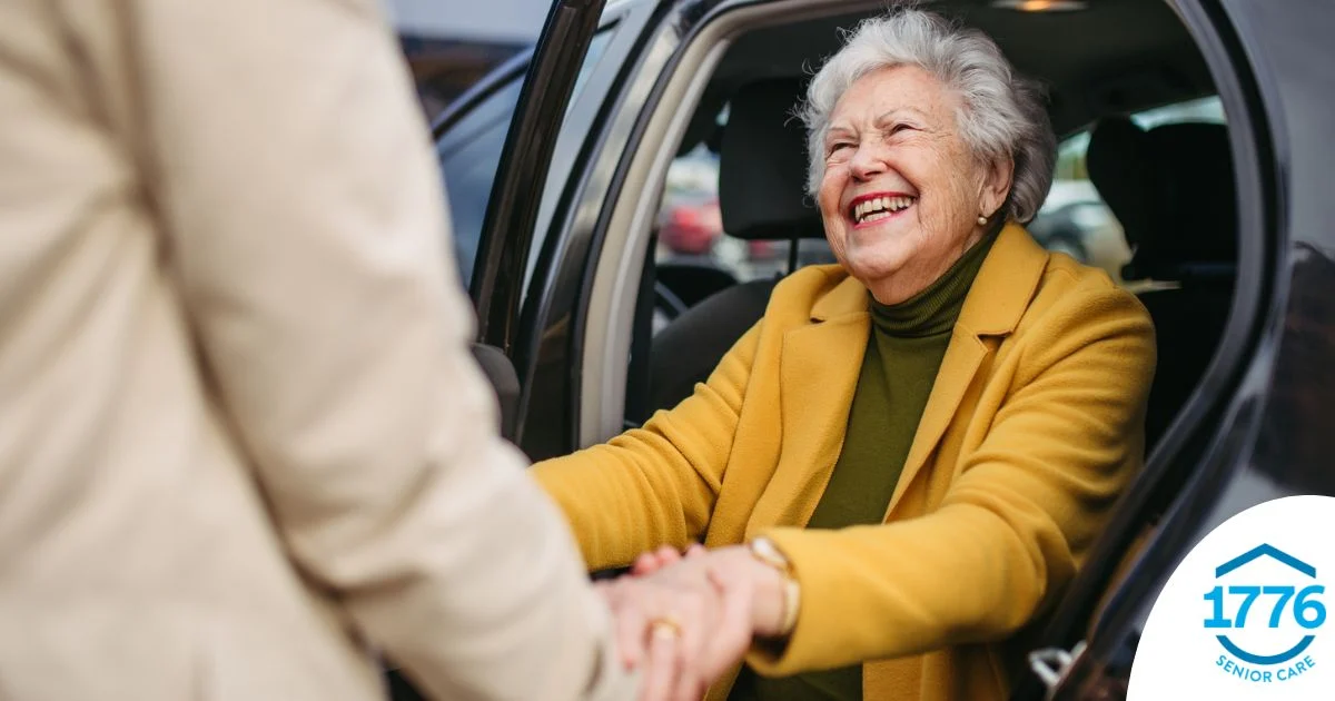 A loved one benefits from senior transportation services.